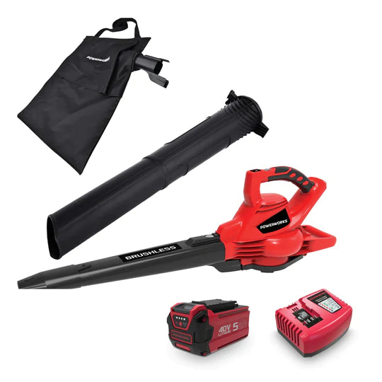 POWERWORKS 40V BLOWER/VAC 5AH KIT