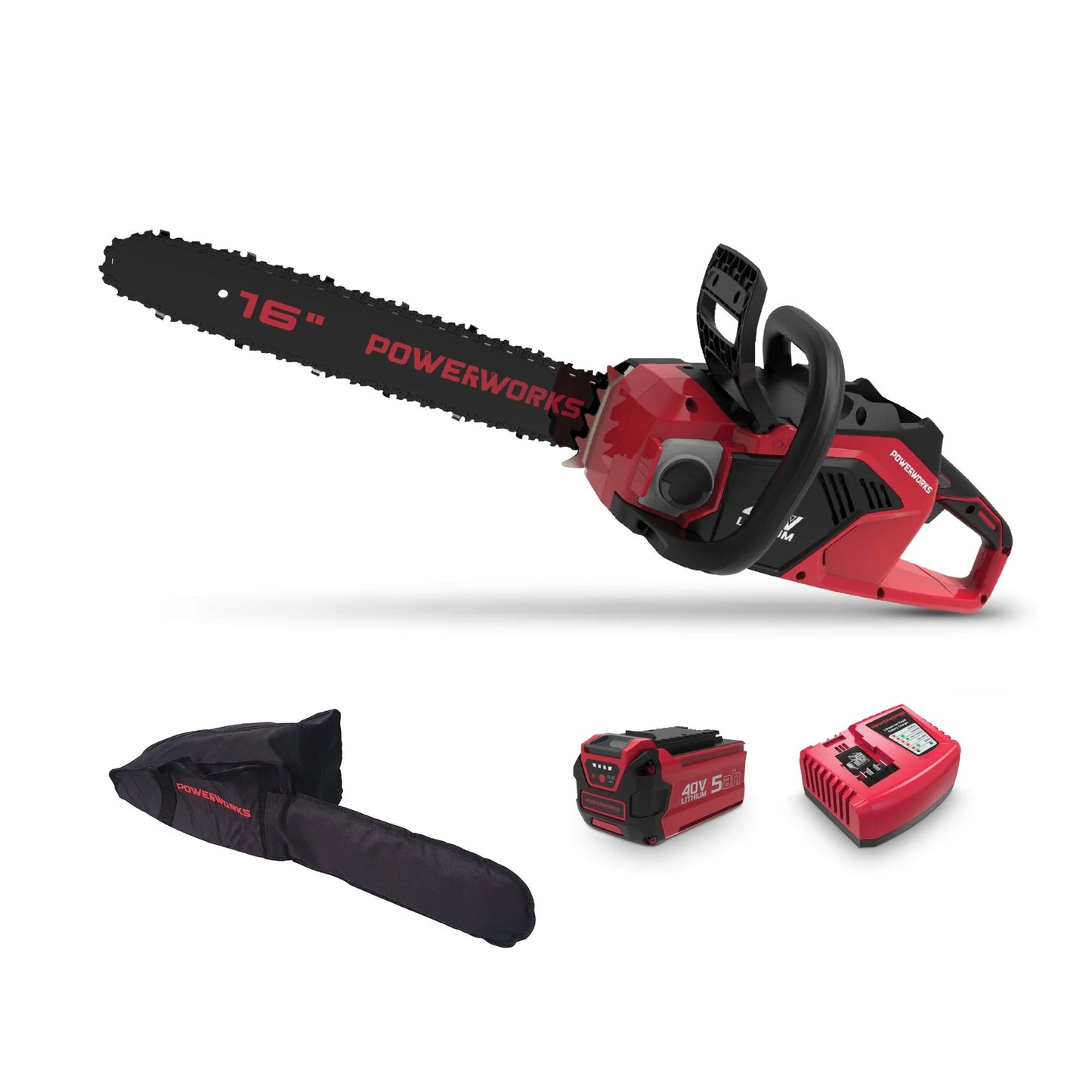 CRAMER/POWERWORKS 40V 16"/40cm CHAINSAW 5AH KIT