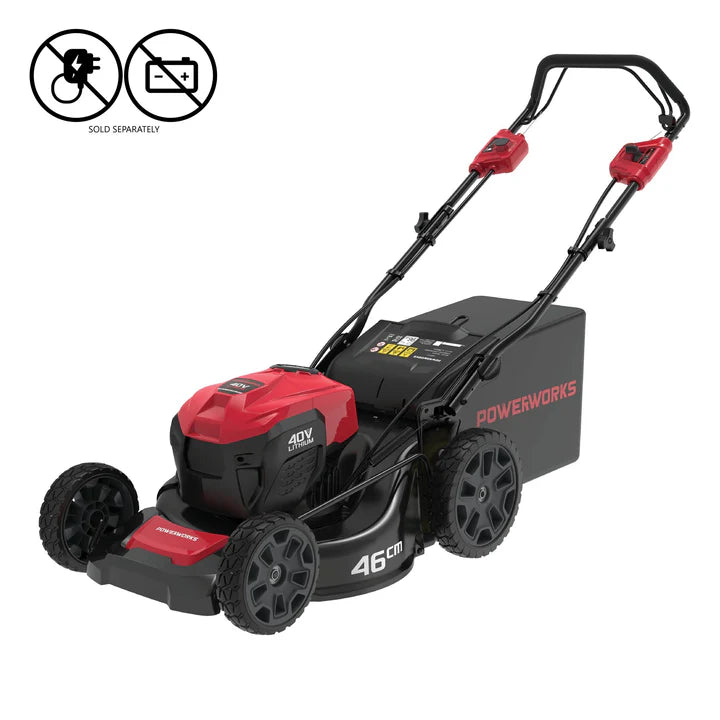 Powerworks 40V HP 18"/46cm Lawnmower 5AH Kit